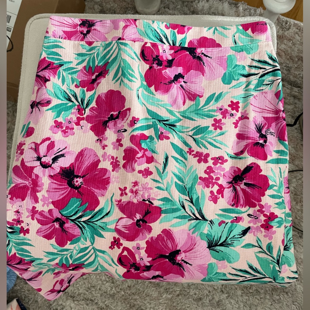 Jcrew floral pencil skirt